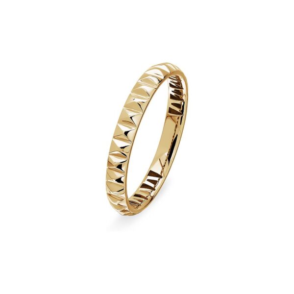 Bague au design géométrique