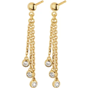 Boucles d’oreilles pendantes en or